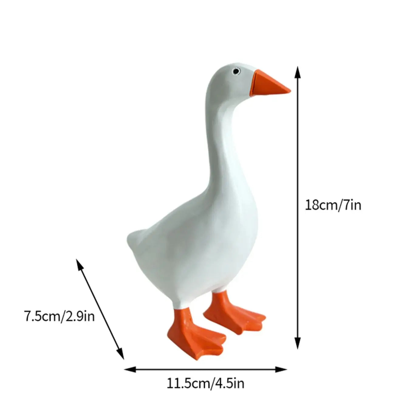 1Pc Magnetic Goose Key Chain Home Decoration Sculpture Office Desk Decoration Resin Goose Duck Sculpture Tool Rack Home